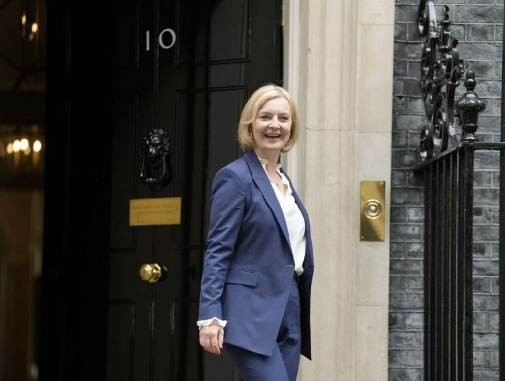 Liz Truss leaves Downing Street