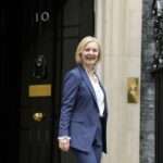 Liz Truss leaves Downing Street
