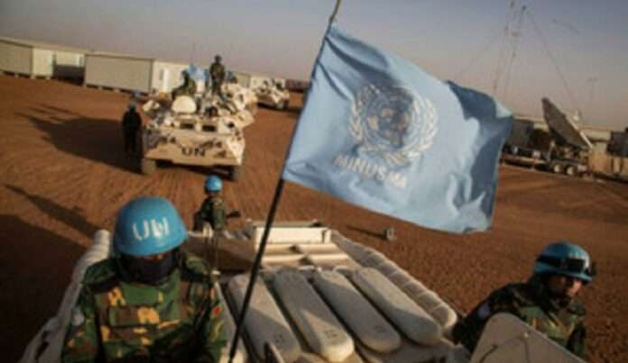 U N Blue Helmet peacekeepers Mali