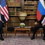 Joe Biden meets with Russian President Vladimir Putin