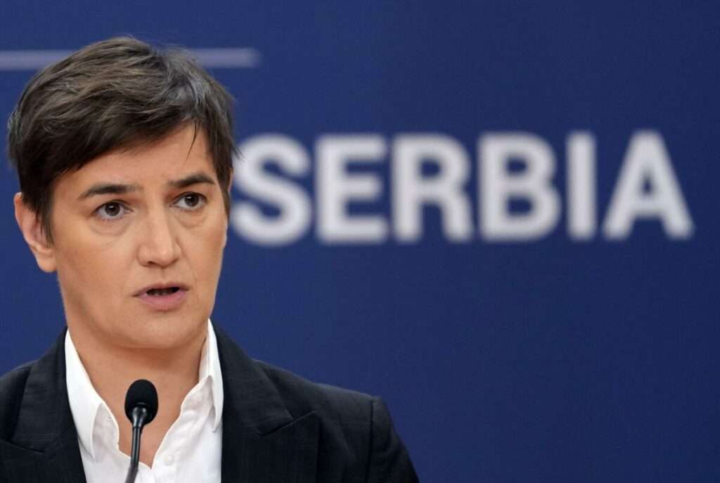 Serbian Prime Minister Ana Brnabic