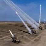 Russian rockets launch from missile systems