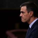 Spains Prime Minister Pedro Sanchez speaks at the Spanish parliament in Madrid Spain