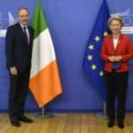 Ursula von der Leyen right with Irelands Prime Minister Micheal Martin