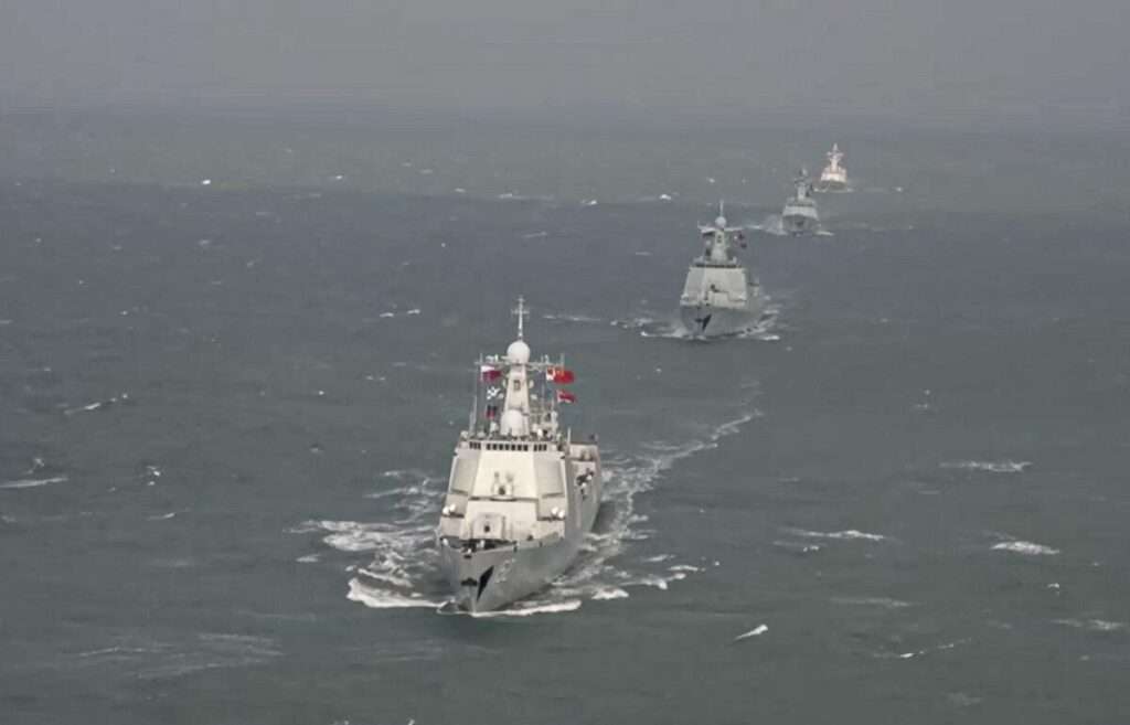 Chinese warships take part in joint naval drills with Russia