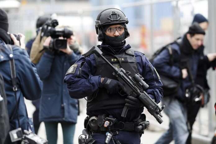 Sweden a special force police officer