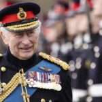 Britains King Charles III inspects the 200th Royal Military Academy
