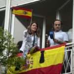 Spain people at balcony