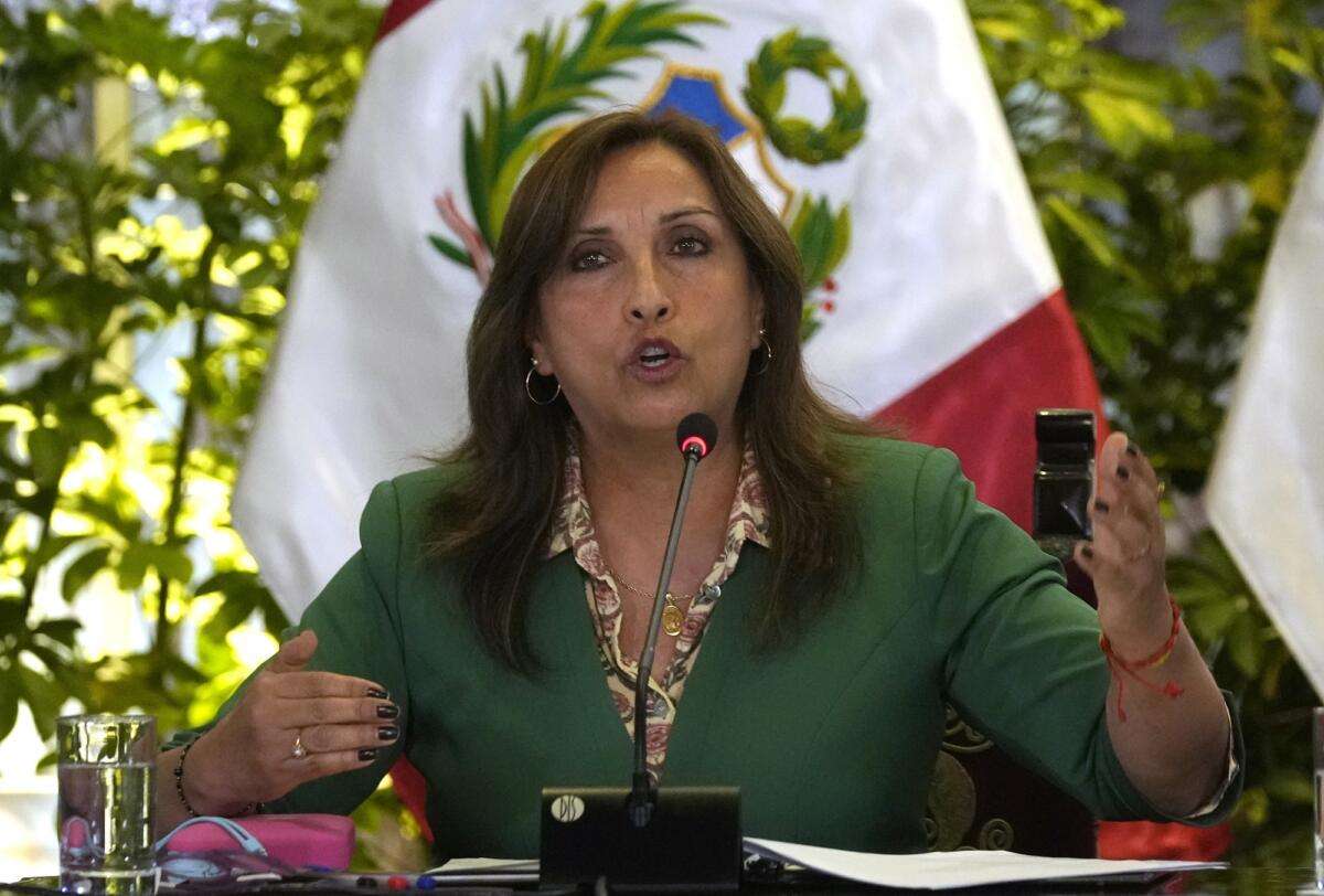 Dina Boluarte Peru President