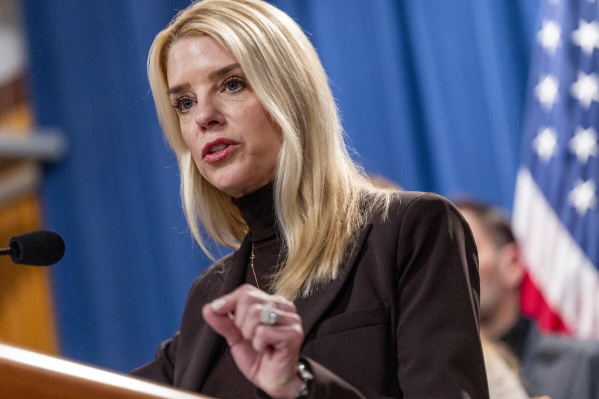 US Attorney General Pamela Bondi holds her first press conference