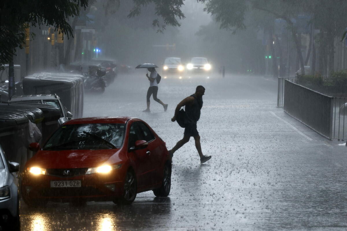 Heavy rainfalls in eastern Spain