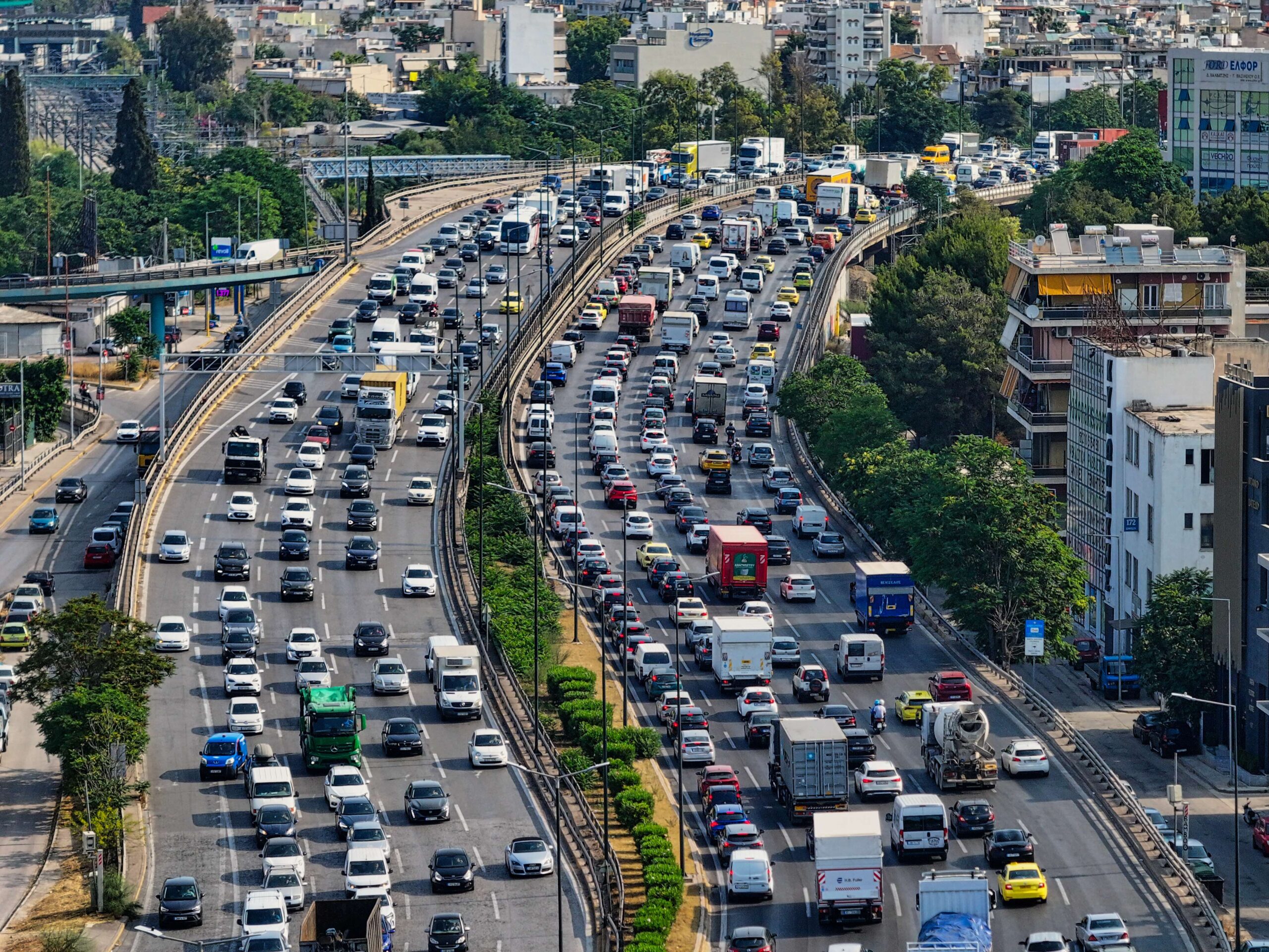 ΚΙΝΗΣΗ ΣΤΟΝ ΚΗΦΙΣΟ.ΑΕΡΟΦΩΤΟΓΡΑΦΙΑ ΑΝΤΩΝΗΣ ΝΙΚΟΛΟΠΟΥΛΟΣ/EUROKINISSI