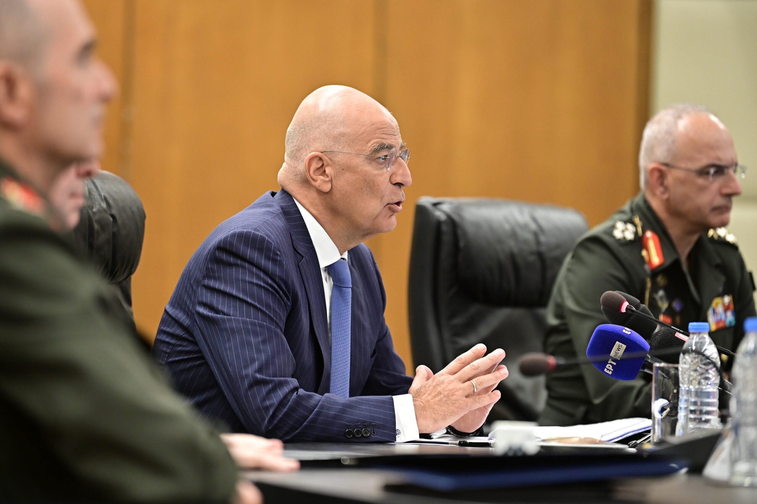 [379383] ΠΑΡΟΥΣΙΑΣΗ ΑΠΟ ΤΟΝ ΥΠΟΥΡΓΟ ΑΜΥΝΑΣ ΝΙΚΟ ΔΕΝΔΙΑ ΤΗΣ B' ΦAΣHΣ THΣ METAPPYΘMIΣHΣ "ATZENTA 2030" ΣTIΣ ENOΠΛEΣ ΔYNAMEIΣ   (ΜΙΧΑΛΗΣ ΚΑΡΑΓΙΑΝΝΗΣ/EUROKINISSI)
